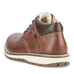 New Rieker Sznurowane Buty Meskie W Kolorze Karmelowo-Brazowym