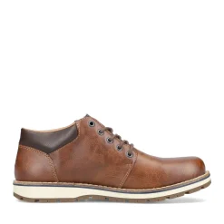 New Rieker Sznurowane Buty Meskie W Kolorze Karmelowo-Brazowym