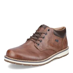 New Rieker Sznurowane Buty Meskie W Kolorze Karmelowo-Brazowym