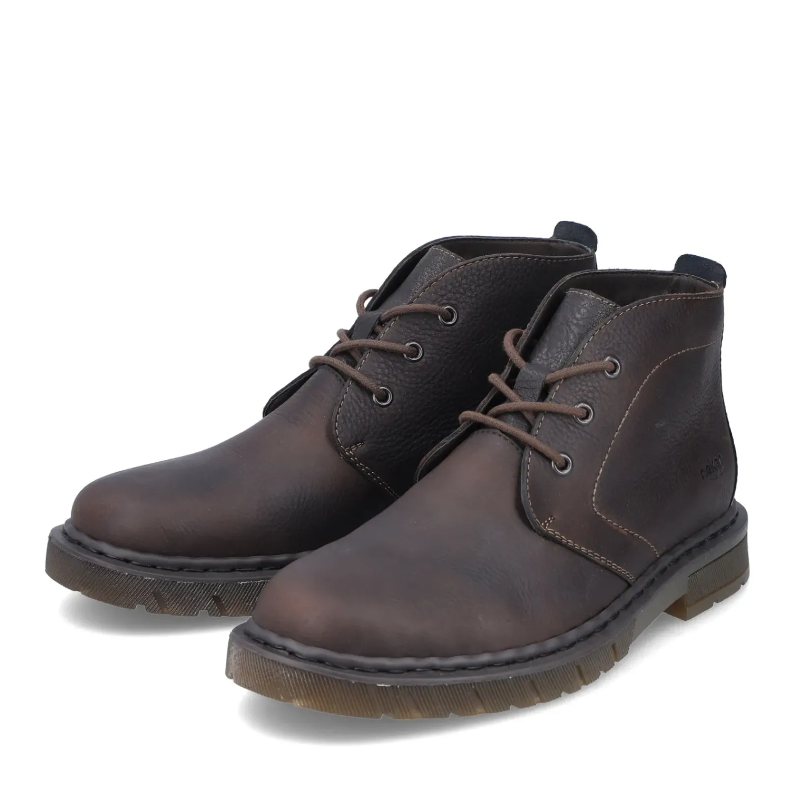 Sale Rieker Sznurowane Buty Meskie W Kolorze Ciemnobrazowym