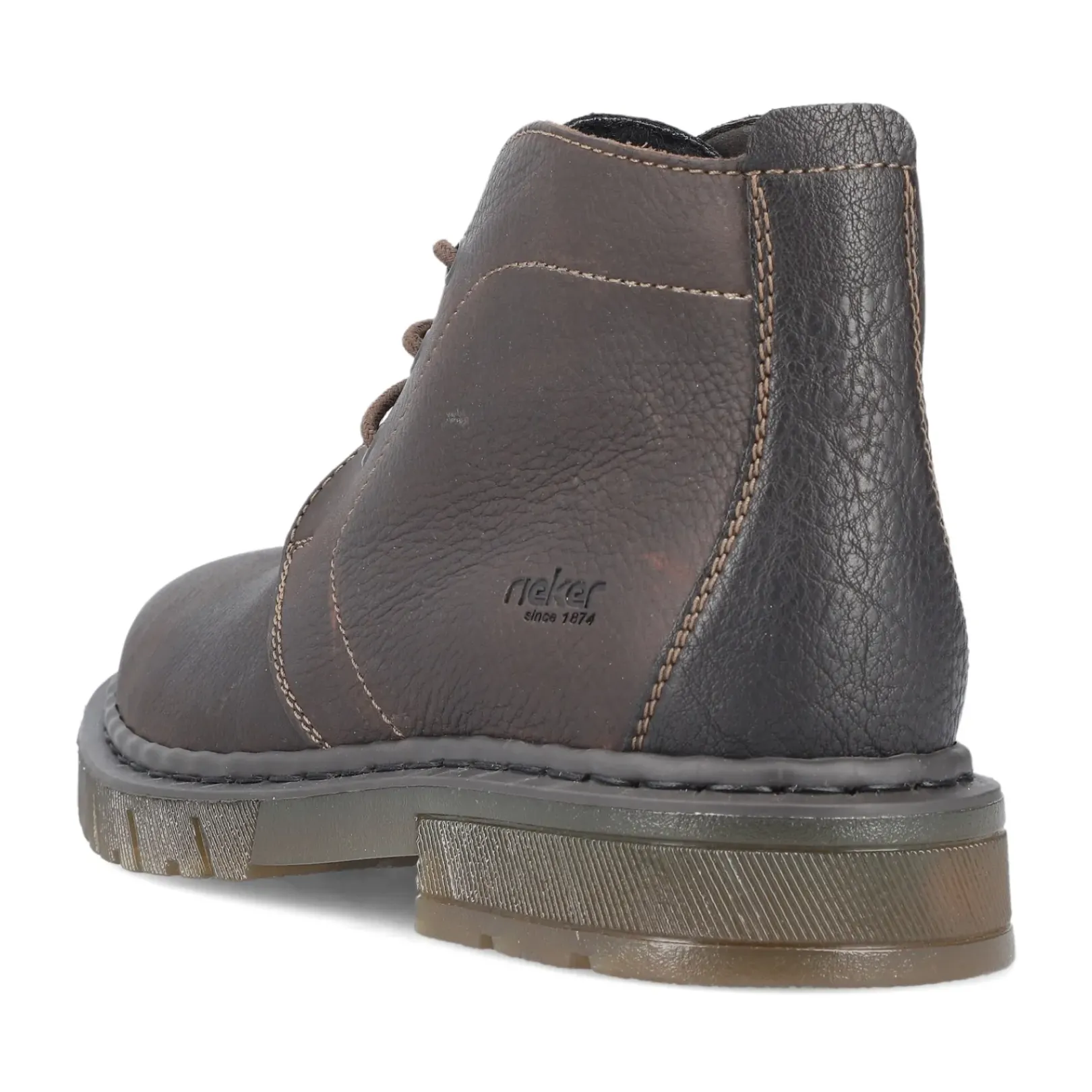 Sale Rieker Sznurowane Buty Meskie W Kolorze Ciemnobrazowym