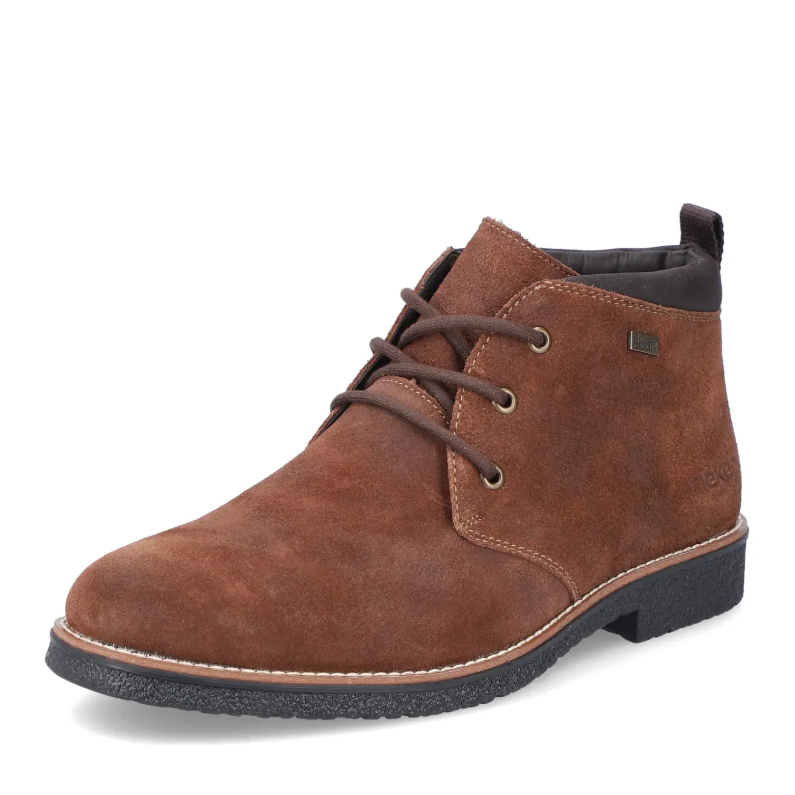 Fashion Rieker Sznurowane Buty Meskie W Kolorze Cynamonowego Brazu