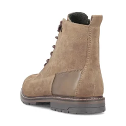 Discount Rieker Sznurowane Buty Meskie W Kolorze Piaskowo-Brazowym