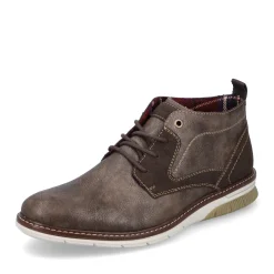 Online Rieker Sznurowane Buty Meskie W Kolorze Szaro-Brazowym