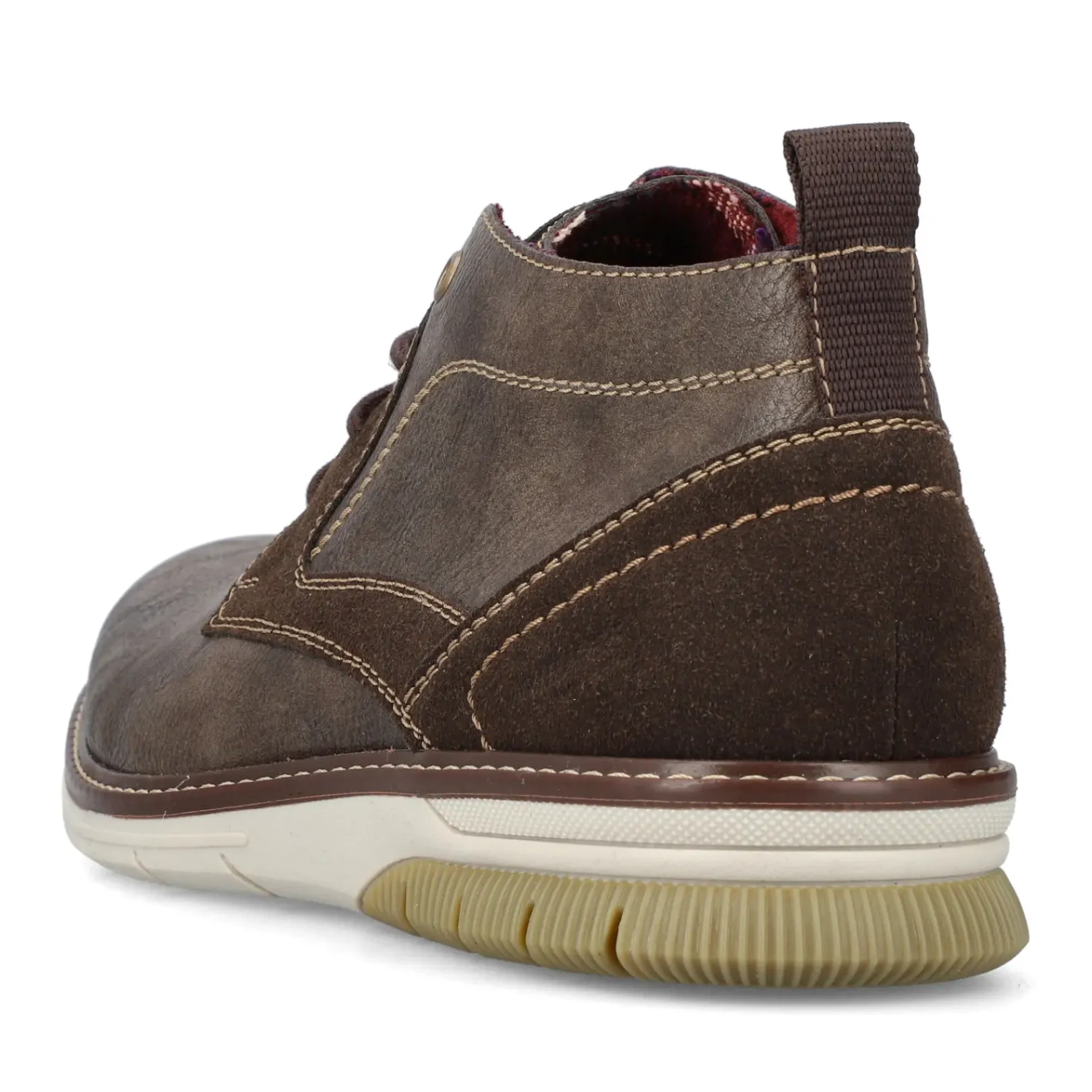 Online Rieker Sznurowane Buty Meskie W Kolorze Szaro-Brazowym