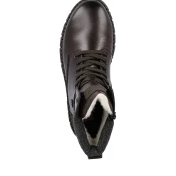 Clearance Rieker Sznurowane Buty Meskie W Kolorze Ciemnobrazowym