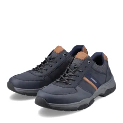 Outlet Rieker Sznurowane Buty Meskie W Kolorze Niebiesko-Brazowym