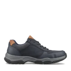 Outlet Rieker Sznurowane Buty Meskie W Kolorze Niebiesko-Brazowym