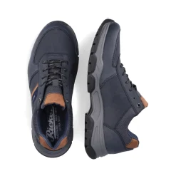 Outlet Rieker Sznurowane Buty Meskie W Kolorze Niebiesko-Brazowym