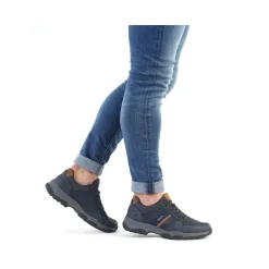 Outlet Rieker Sznurowane Buty Meskie W Kolorze Niebiesko-Brazowym