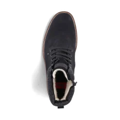 Hot Rieker Sznurowane Buty Meskie W Kolorze Glebokiej Czerni