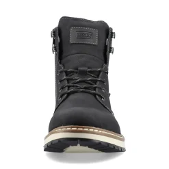 Discount Rieker Sznurowane Buty Meskie W Kolorze Glebokiej Czerni