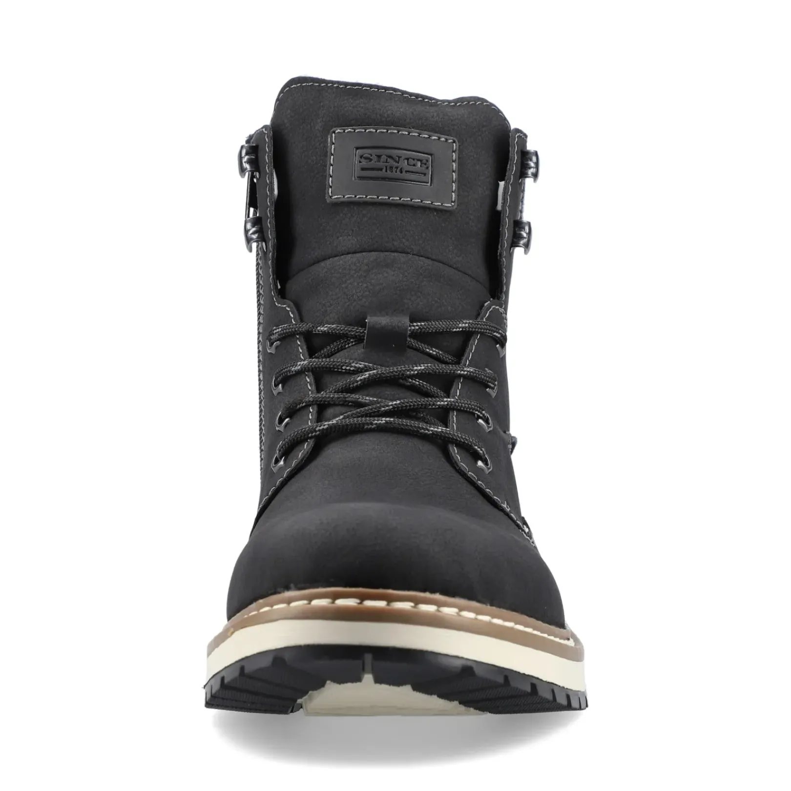 Discount Rieker Sznurowane Buty Meskie W Kolorze Glebokiej Czerni