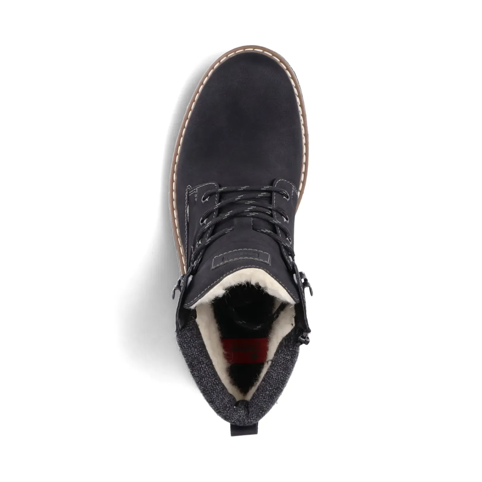 Discount Rieker Sznurowane Buty Meskie W Kolorze Glebokiej Czerni