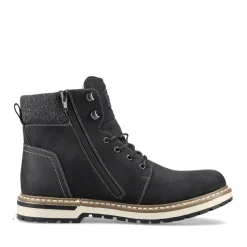 Discount Rieker Sznurowane Buty Meskie W Kolorze Glebokiej Czerni