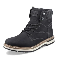 Discount Rieker Sznurowane Buty Meskie W Kolorze Glebokiej Czerni