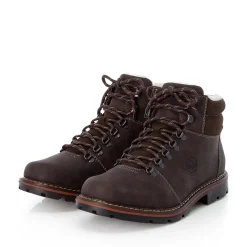 Sale Rieker Sznurowane Buty Meskie W Kolorze Tabaczno-Brazowym