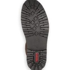 Sale Rieker Sznurowane Buty Meskie W Kolorze Tabaczno-Brazowym