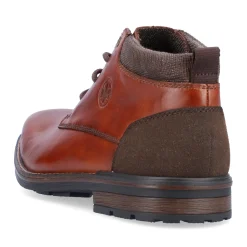 New Rieker Sznurowane Buty Meskie W Kolorze Kasztanowo-Brazowym