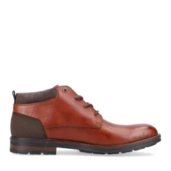 New Rieker Sznurowane Buty Meskie W Kolorze Kasztanowo-Brazowym