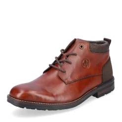 New Rieker Sznurowane Buty Meskie W Kolorze Kasztanowo-Brazowym