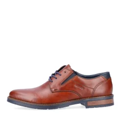 Hot Rieker Sznurowane Buty Meskie W Kolorze Kasztanowo-Brazowym