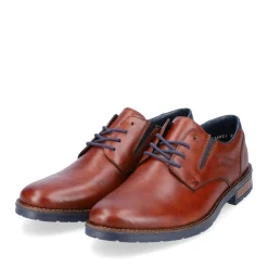 Hot Rieker Sznurowane Buty Meskie W Kolorze Kasztanowo-Brazowym