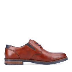Hot Rieker Sznurowane Buty Meskie W Kolorze Kasztanowo-Brazowym