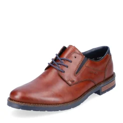 Hot Rieker Sznurowane Buty Meskie W Kolorze Kasztanowo-Brazowym