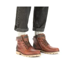 Clearance Rieker Sznurowane Buty Meskie W Kolorze Kasztanowo-Brazowym