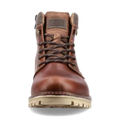 Clearance Rieker Sznurowane Buty Meskie W Kolorze Kasztanowo-Brazowym