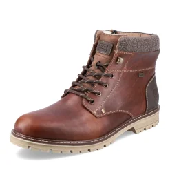 Clearance Rieker Sznurowane Buty Meskie W Kolorze Kasztanowo-Brazowym