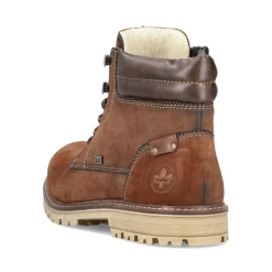 Clearance Rieker Sznurowane Buty Meskie W Kolorze Kasztanowo-Brazowym