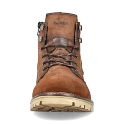 Clearance Rieker Sznurowane Buty Meskie W Kolorze Kasztanowo-Brazowym