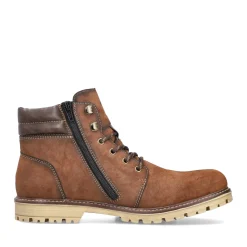Clearance Rieker Sznurowane Buty Meskie W Kolorze Kasztanowo-Brazowym