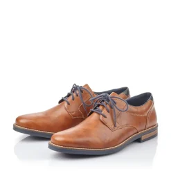 Clearance Rieker Sznurowane Buty Meskie W Kolorze Karmelowo-Brazowym