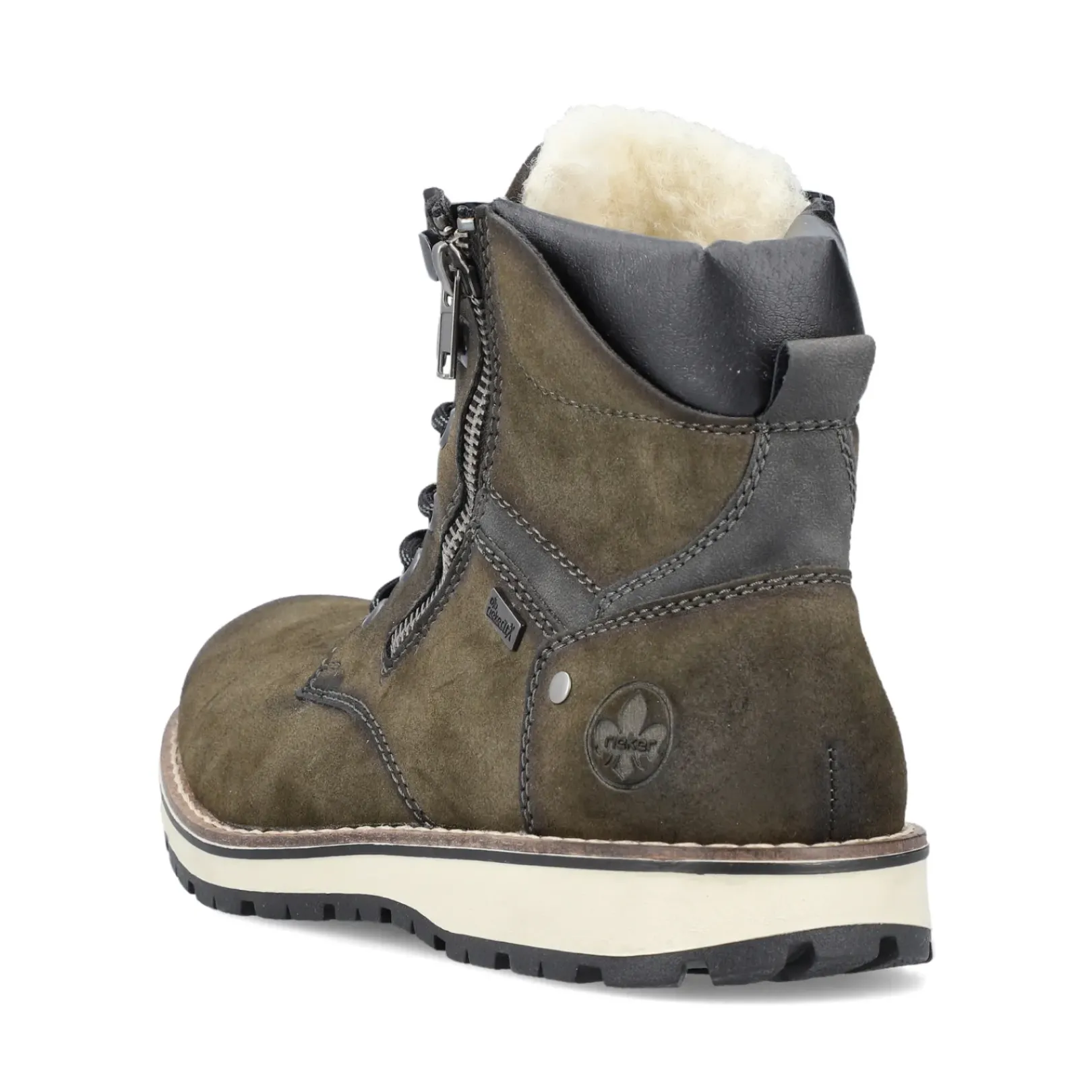 Hot Rieker Sznurowane Buty Meskie W Kolorze Oliwkowym