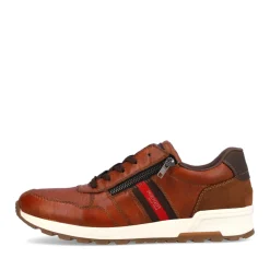 Best Rieker Sznurowane Buty Meskie Karmelowo-Brazowo-Ognistoczerwone