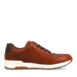 Best Rieker Sznurowane Buty Meskie Karmelowo-Brazowo-Ognistoczerwone