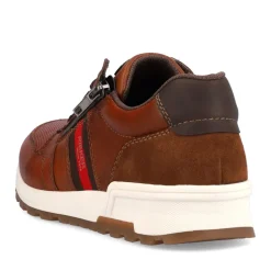Best Rieker Sznurowane Buty Meskie Karmelowo-Brazowo-Ognistoczerwone