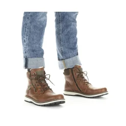 Clearance Rieker Sznurowane Buty Meskie W Kolorze Karmelowo-Brazowym