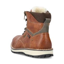 Clearance Rieker Sznurowane Buty Meskie W Kolorze Karmelowo-Brazowym