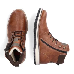 Clearance Rieker Sznurowane Buty Meskie W Kolorze Karmelowo-Brazowym