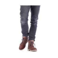 New Rieker Sznurowane Buty Meskie W Kolorze Nugatowo-Brazowym