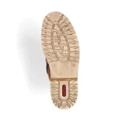 New Rieker Sznurowane Buty Meskie W Kolorze Nugatowo-Brazowym