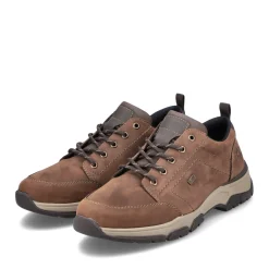 Discount Rieker Sznurowane Buty Meskie W Kolorze Cynamonowego Brazu