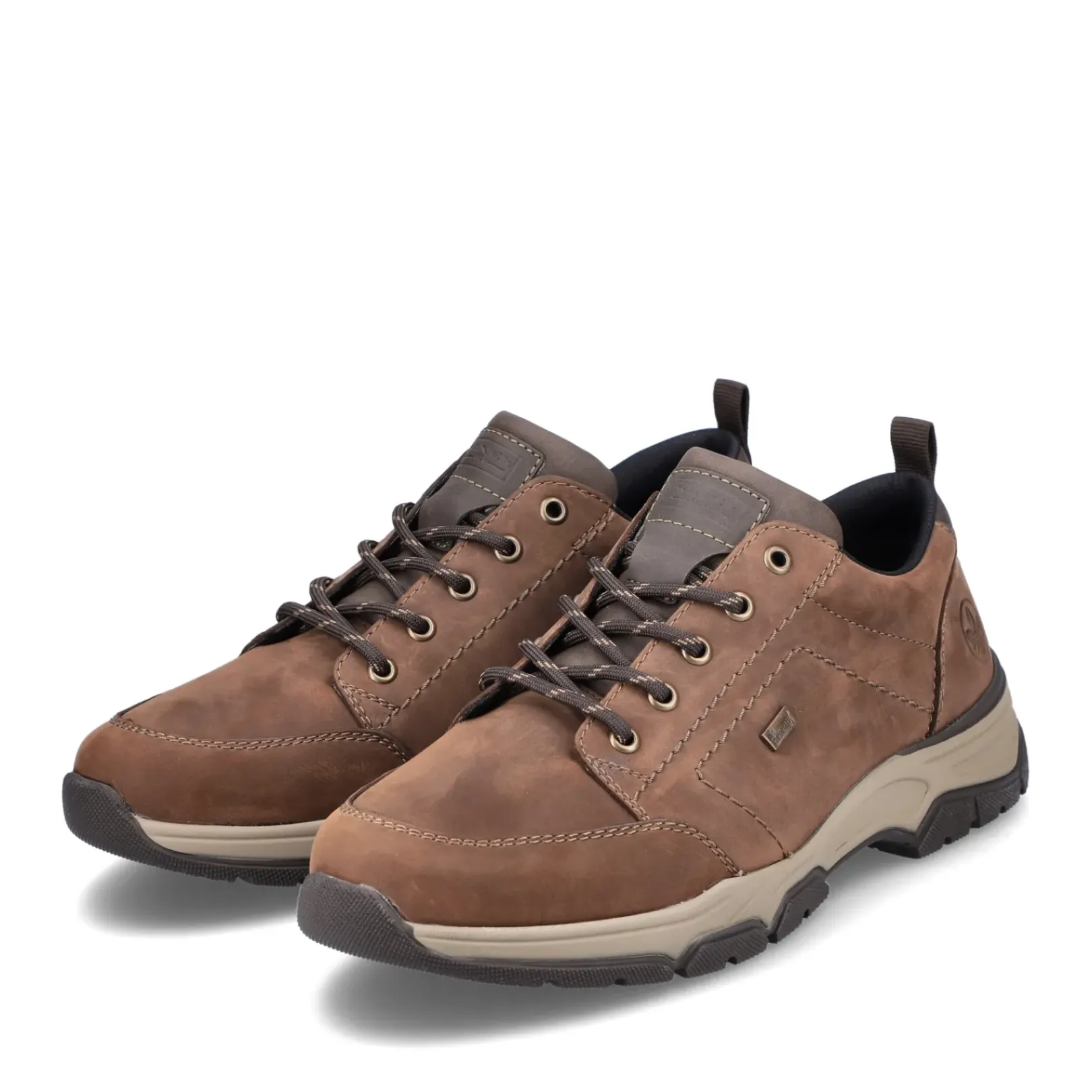 Discount Rieker Sznurowane Buty Meskie W Kolorze Cynamonowego Brazu