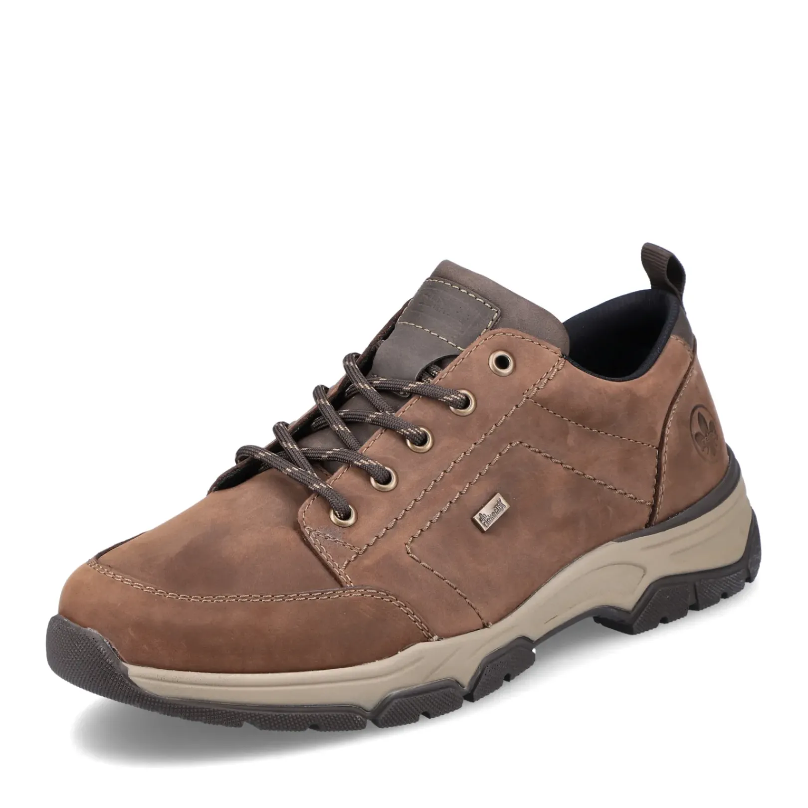 Discount Rieker Sznurowane Buty Meskie W Kolorze Cynamonowego Brazu