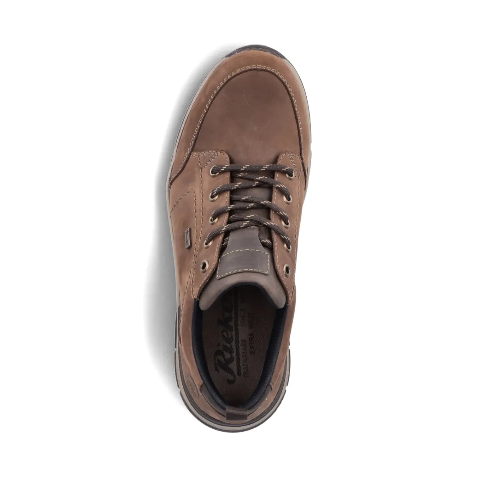 Discount Rieker Sznurowane Buty Meskie W Kolorze Cynamonowego Brazu