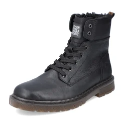 Best Rieker Sznurowane Buty Meskie W Kolorze Grafitowo-Czarnym